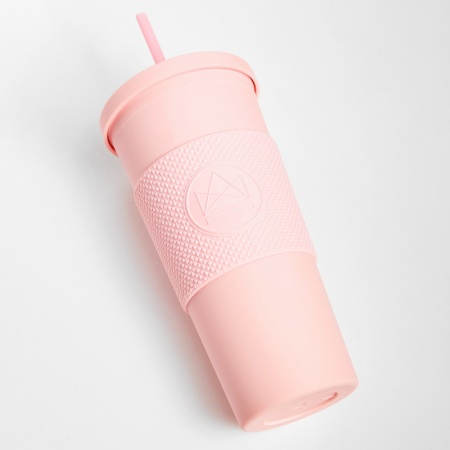 Neon Kactus Double Walled Straw Cup - 22oz